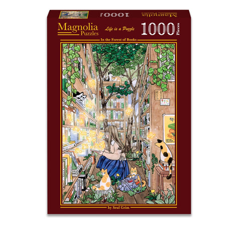 In the Forest of Books 1000 Piece Jigsaw Puzzle | Magnolia - Jigsaw Puzzles - The Puzzle Center