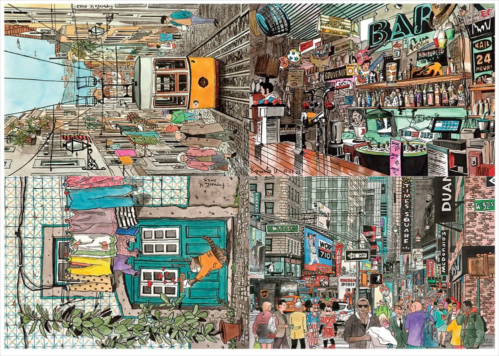 Inna Korneeva 4 x 260 Pieces Jigsaw Puzzles | Magnolia - Jigsaw Puzzles - The Puzzle Center