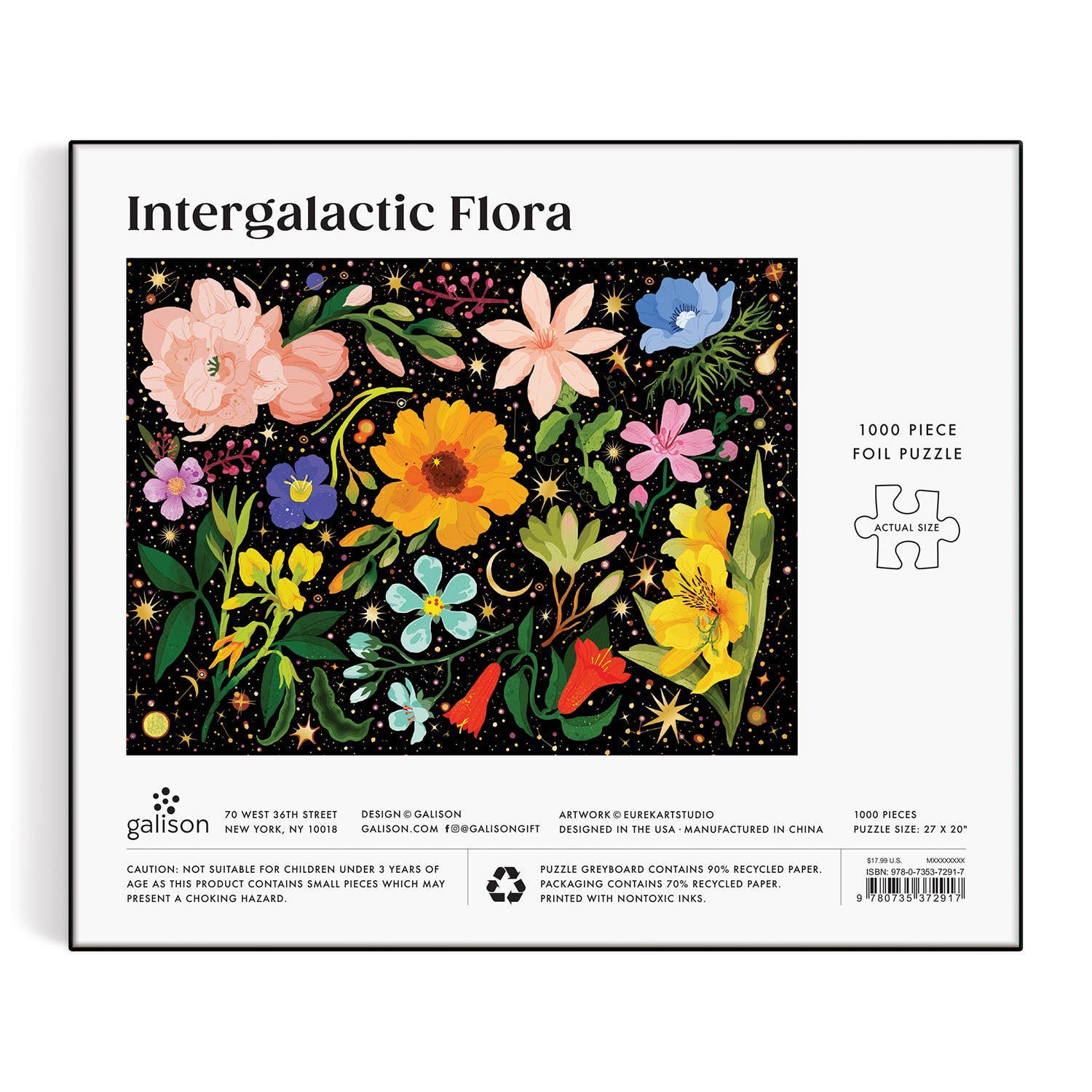 Intergalactic Flora 1000 Piece Foil Puzzle by Galison – Cosmic