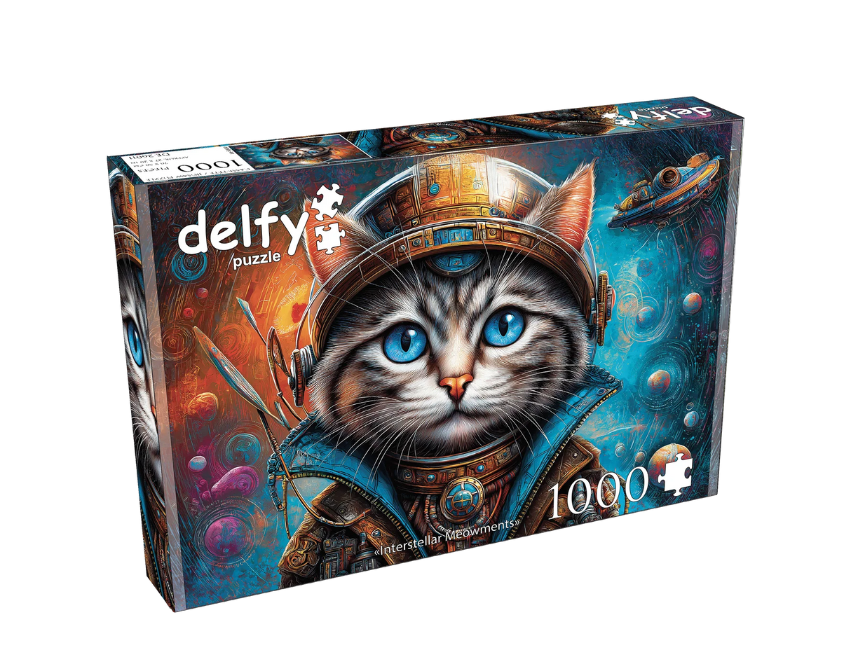 Interstellar Meowments 1000 Piece Jigsaw Puzzle | Delfy Puzzles - Jigsaw Puzzles - The Puzzle Center