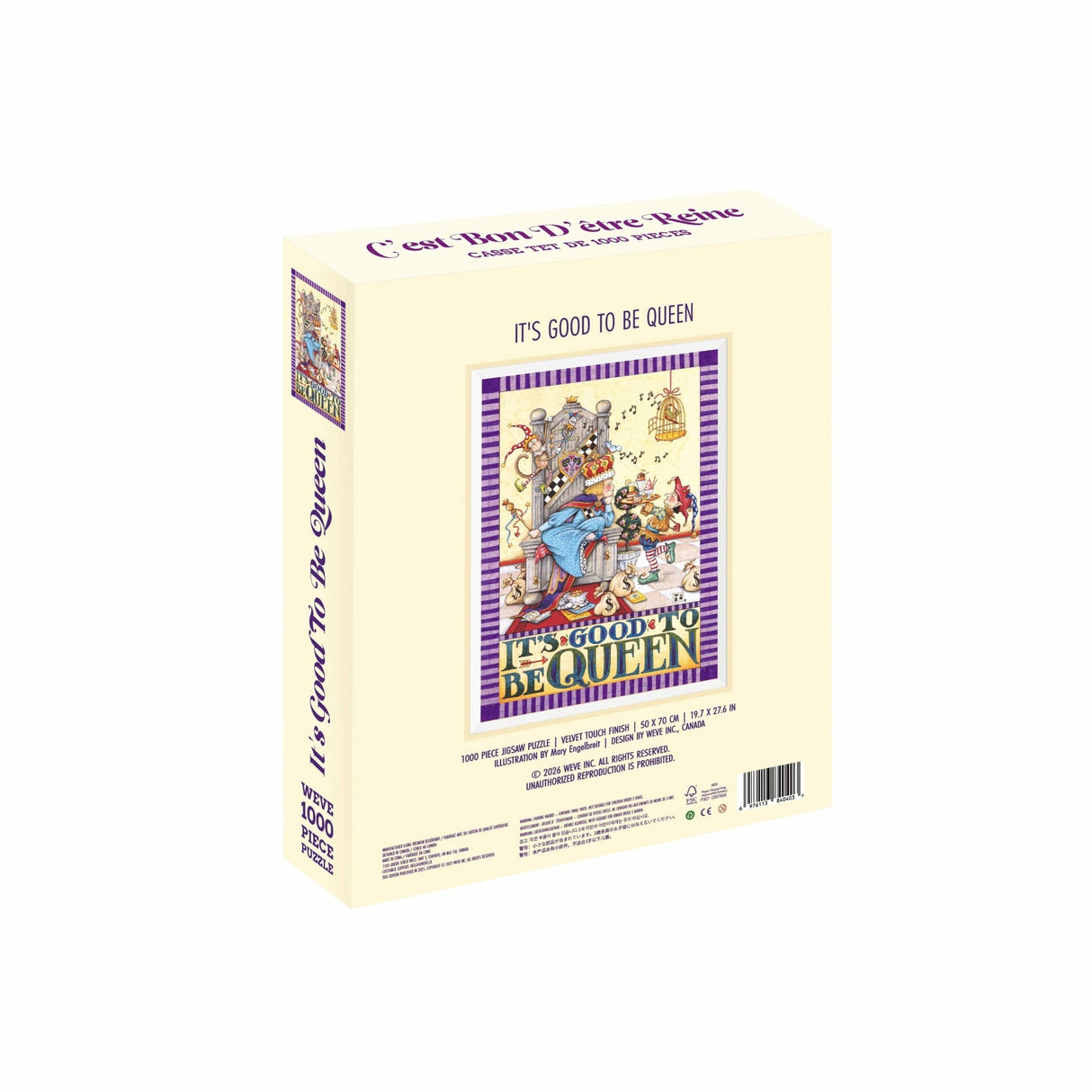 It's Good to be Queen 1000 Piece Jigsaw Puzzle | WEVE - Jigsaw Puzzles - The Puzzle Center