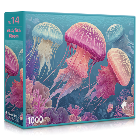 Jellyfish Bloom 1000 Piece Jigsaw Puzzle | Final Piece Puzzles - Jigsaw Puzzles - The Puzzle Center