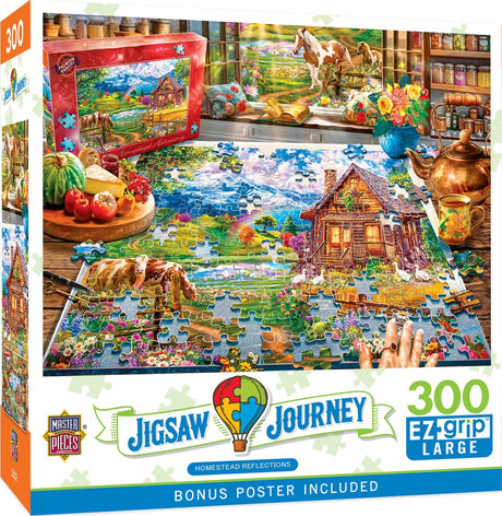 Jigsaw Journey Homestead Reflections 300 Piece EZ Grip Jigsaw Puzzle | Masterpieces - Jigsaw Puzzles - The Puzzle Center