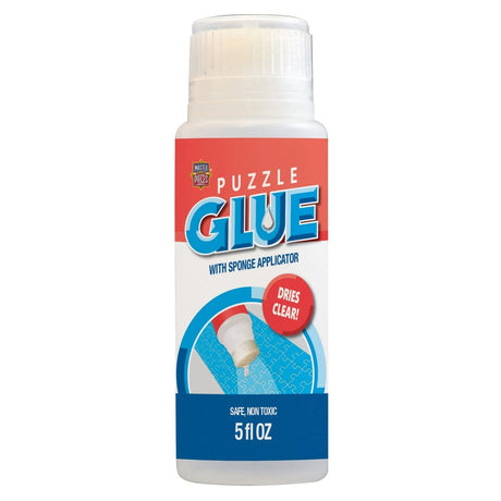 Jigsaw Puzzle Glue with Sponge Applicator 5 oz | Masterpieces - Puzzle Accessories - The Puzzle Center