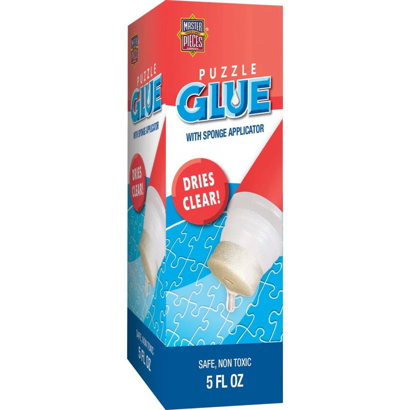 Jigsaw Puzzle Glue with Sponge Applicator 5 oz | Masterpieces - Puzzle Accessories - The Puzzle Center