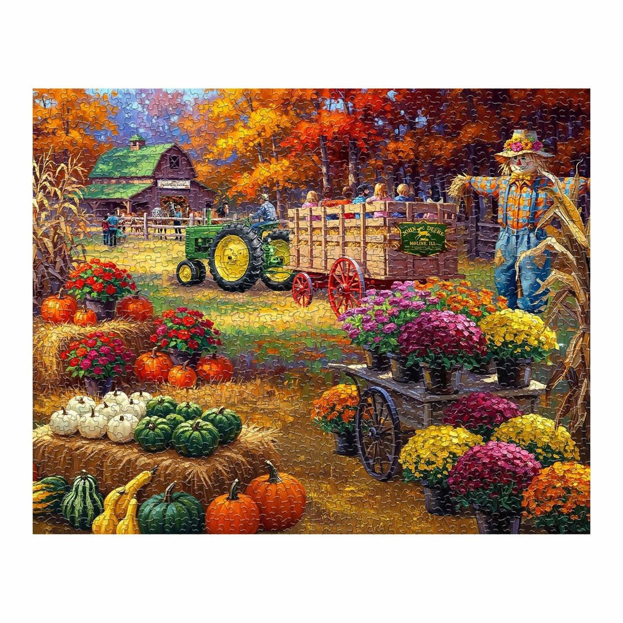 John Deere Pumpkin Patch 1000 Piece Jigsaw Puzzle | Springbok Puzzles - Jigsaw Puzzles - The Puzzle Center