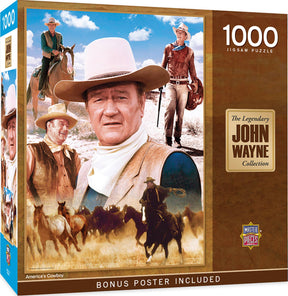 John Wayne Collection - America's Cowboy 1000 Piece Puzzle | Masterpieces - Masterpieces Puzzles - Jigsaw Puzzles - The Puzzle Center