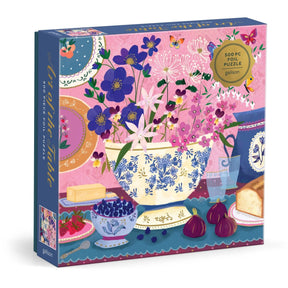 Joy Laforme Art of the Table 500 Piece Foil Jigsaw Puzzle | Galison - Jigsaw Puzzles - The Puzzle Center