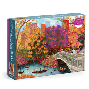 Joy Laforme Autumn on Bow Bridge 1000 Piece Jigsaw Puzzle | Galison - Jigsaw Puzzles - The Puzzle Center