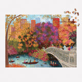 Joy Laforme Autumn on Bow Bridge 1000 Piece Jigsaw Puzzle | Galison - Jigsaw Puzzles - The Puzzle Center