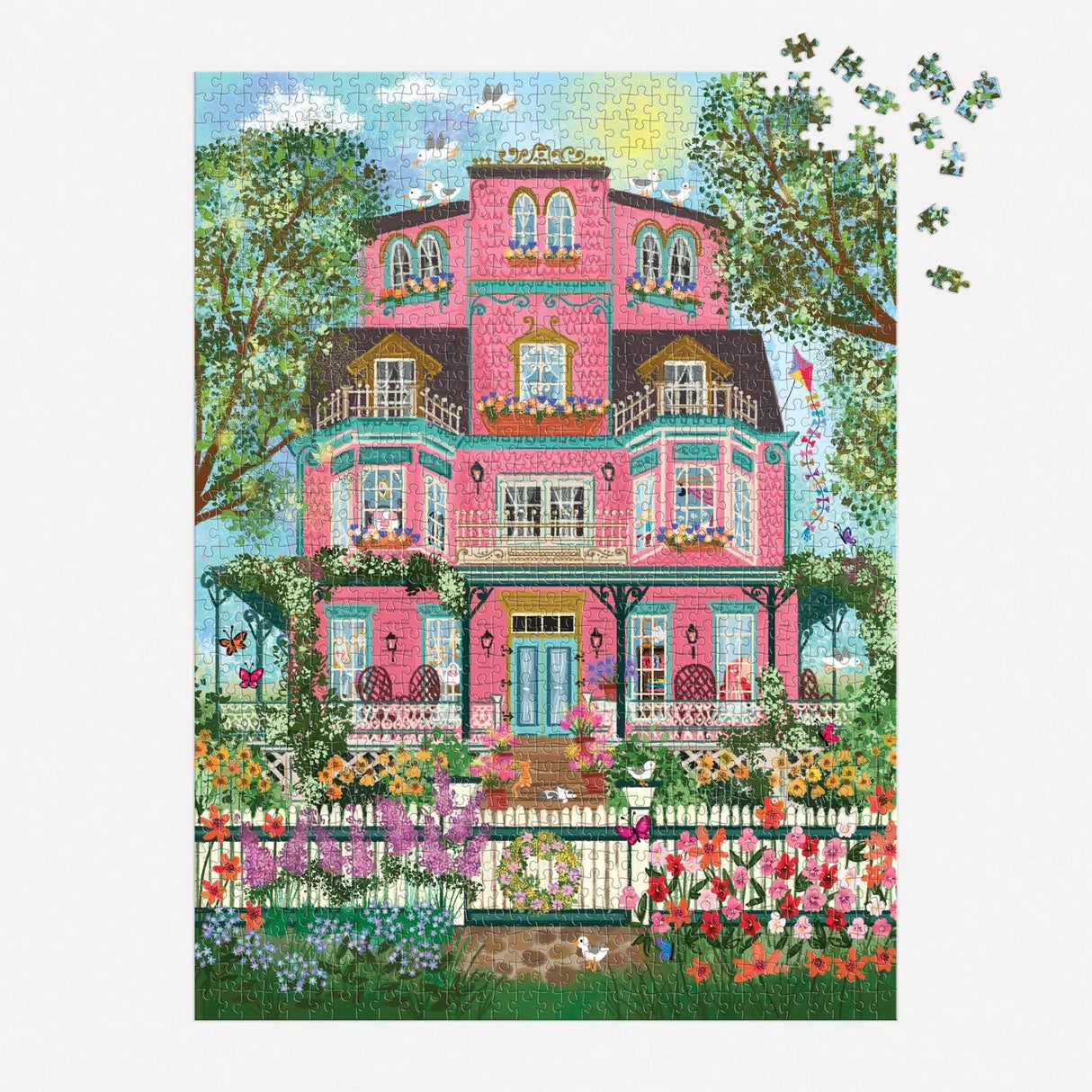 Joy LaForme Capeside Victorian 1000 Piece Foil Jigsaw Puzzle | Galison - Jigsaw Puzzles - The Puzzle Center
