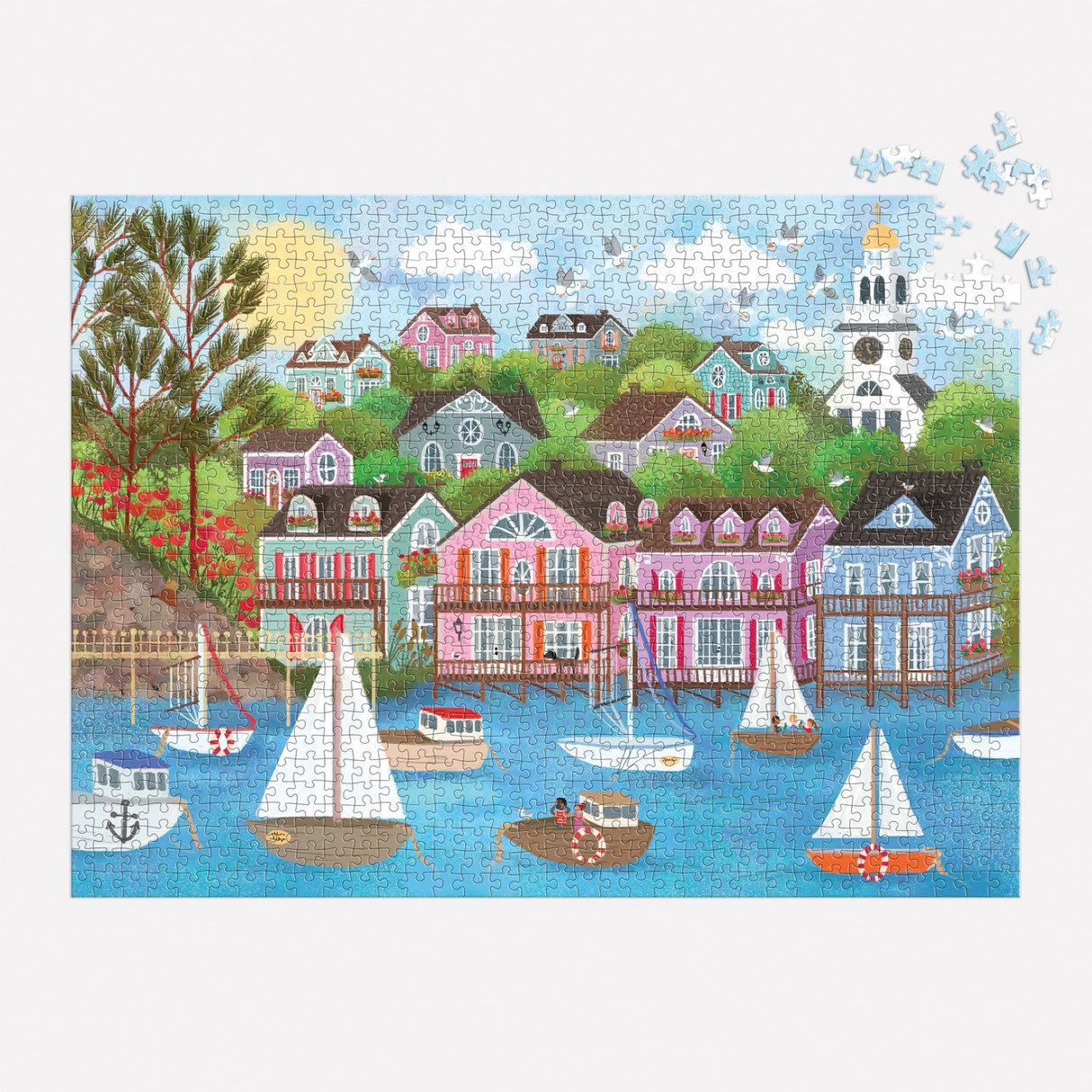 Joy Laforme Harbor by the Sea 1000 Piece Jigsaw Puzzle | Galison