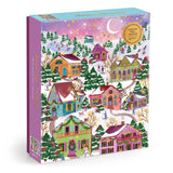 Joy Laforme Snowcap Village 1000 Piece Foil Jigsaw Puzzle | Galison - Jigsaw Puzzles - The Puzzle Center