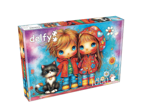 Joyful Childhood Trio 1000 Piece Jigsaw Puzzle | Delfy Puzzles - Jigsaw Puzzles - The Puzzle Center