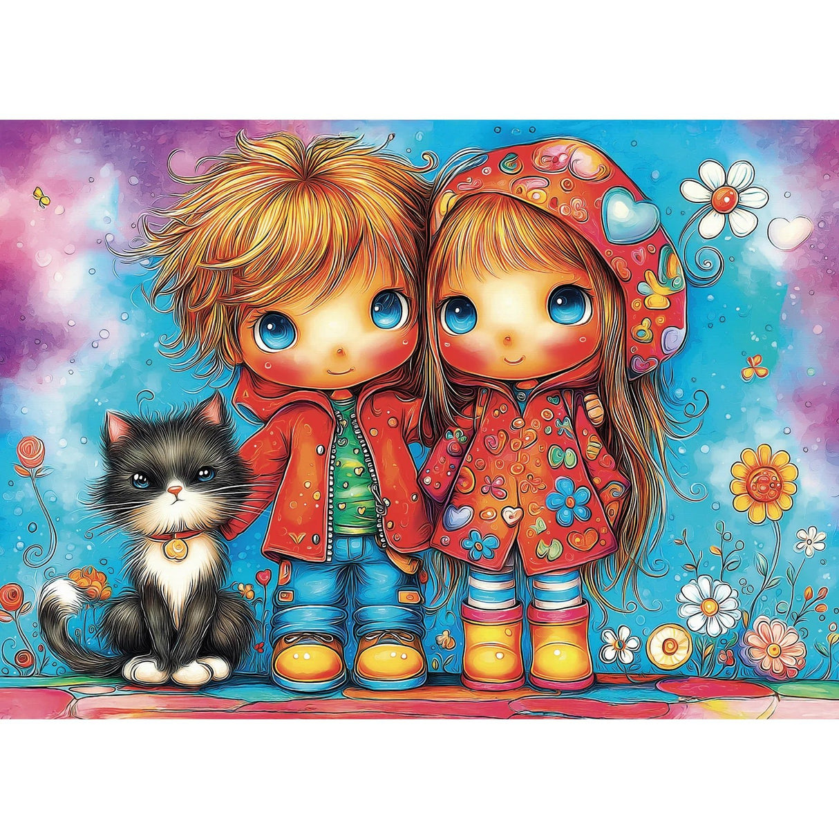 Joyful Childhood Trio 1000 Piece Jigsaw Puzzle | Delfy Puzzles - Jigsaw Puzzles - The Puzzle Center