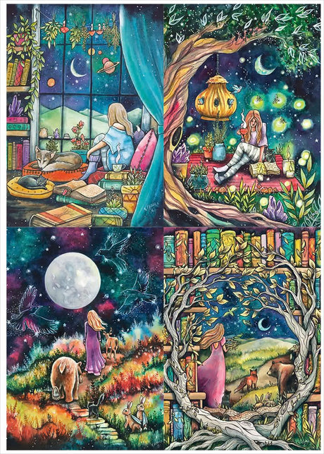 Kat Fedora (1) 4 x 260 Pieces Jigsaw Puzzles | Magnolia - Jigsaw Puzzles - The Puzzle Center