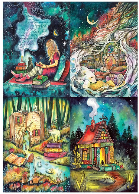 Kat Fedora (2) 4 x 260 Pieces Jigsaw Puzzles | Magnolia - Jigsaw Puzzles - The Puzzle Center