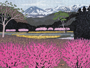 Kazuyuki Ohtsu: Flowers in Village 500 - piece Jigsaw Puzzle by Pomegranate - Pomegranate - Jigsaw Puzzles - The Puzzle Center - 