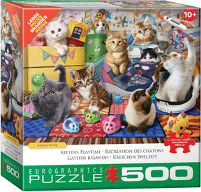Kittens Playtime 500 Piece Jigsaw Puzzle | Eurographics - Jigsaw Puzzles - The Puzzle Center