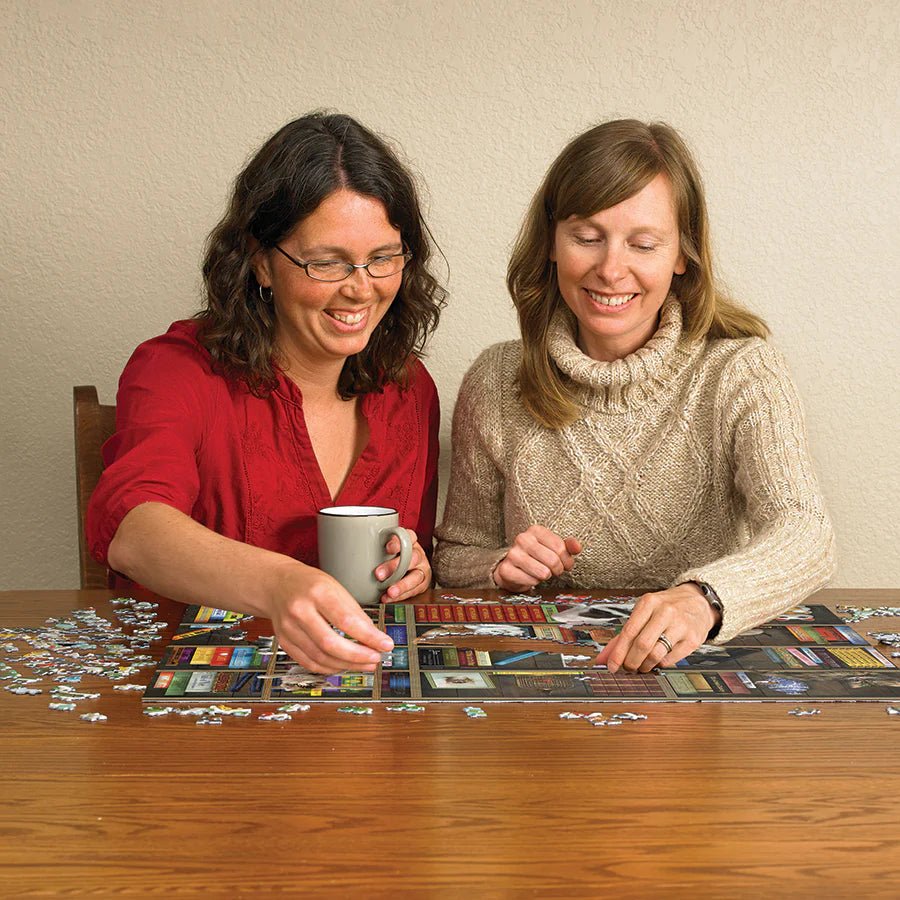 Kitty Librarians 1000 Piece Puzzle by Cobble Hill Puzzles - Cobble Hill Puzzles - Jigsaw Puzzles - The Puzzle Center