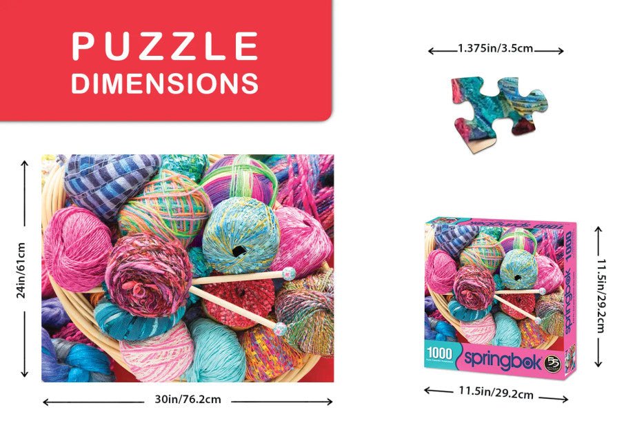 Knit Fit 1000 Piece Jigsaw Puzzle by Springbok Puzzles - Springbok Puzzles - Jigsaw Puzzles - The Puzzle Center