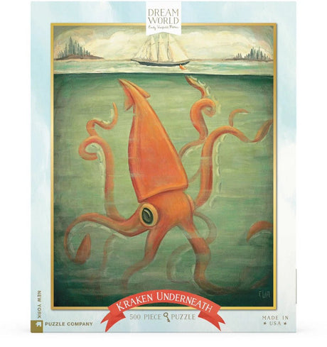 Kraken Underneath 500 Piece Jigsaw Puzzle by New York Puzzle Company - New York Puzzle Company - Jigsaw Puzzles - The Puzzle Center