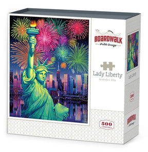 Lady Liberty 500 Piece Jigsaw Puzzle by Boardwalk Puzzle Company - Boardwalk - Jigsaw Puzzles - The Puzzle Center