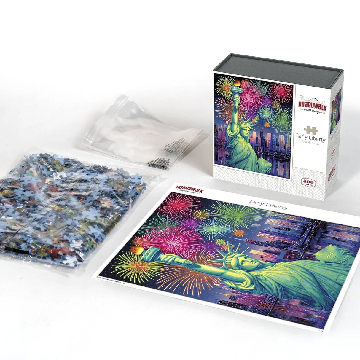 Lady Liberty 500 Piece Jigsaw Puzzle by Boardwalk Puzzle Company - Boardwalk - Jigsaw Puzzles - The Puzzle Center