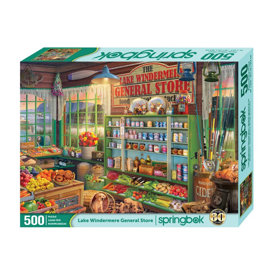 Lake Windermere General Store 500 Piece Jigsaw Puzzle by Springbok Puzzles - Springbok Puzzles - Jigsaw Puzzles - The Puzzle Center - 