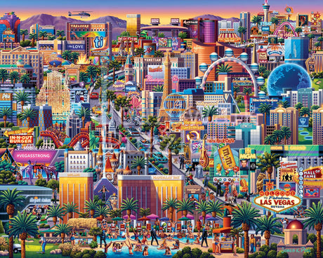 Las Vegas Strip 1000 Piece Jigsaw Puzzle by Boardwalk Puzzle Company - Boardwalk - Jigsaw Puzzles - The Puzzle Center