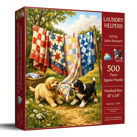 Laundry Helpers 500 Piece Jigsaw Puzzle | SunsOut - Jigsaw Puzzles - The Puzzle Center
