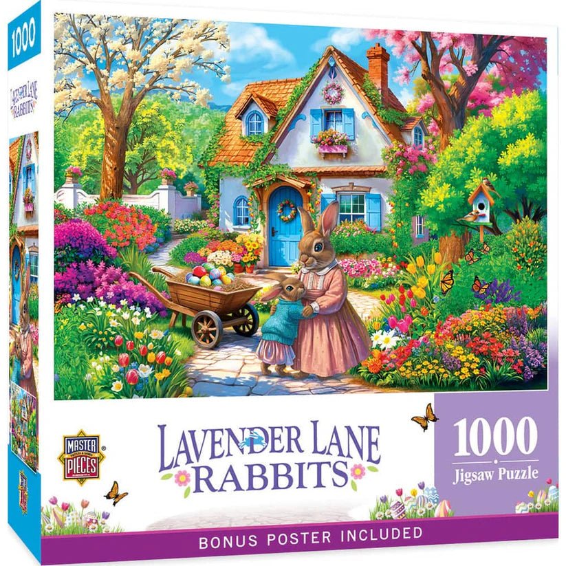 Lavender Lane Rabbits Puzzle | MasterPieces – The Puzzle Center
