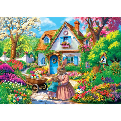 Lavender Lane Rabbits 1000 Piece Jigsaw Puzzle | Masterpieces - Jigsaw Puzzles - The Puzzle Center