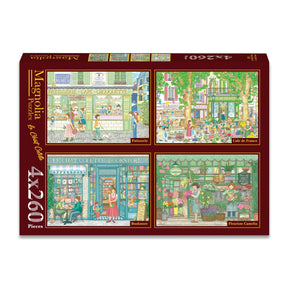 Le Chat Colette 4 x 260 Pieces Jigsaw Puzzles | Magnolia - Jigsaw Puzzles - The Puzzle Center