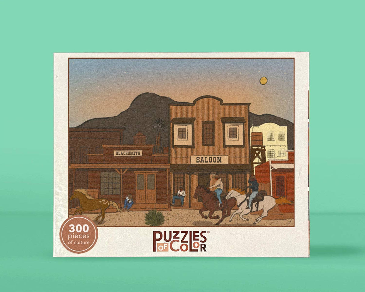 Legends of Cowtown 300 Piece Jigsaw Puzzle | Puzzles of Color - Jigsaw Puzzles - The Puzzle Center