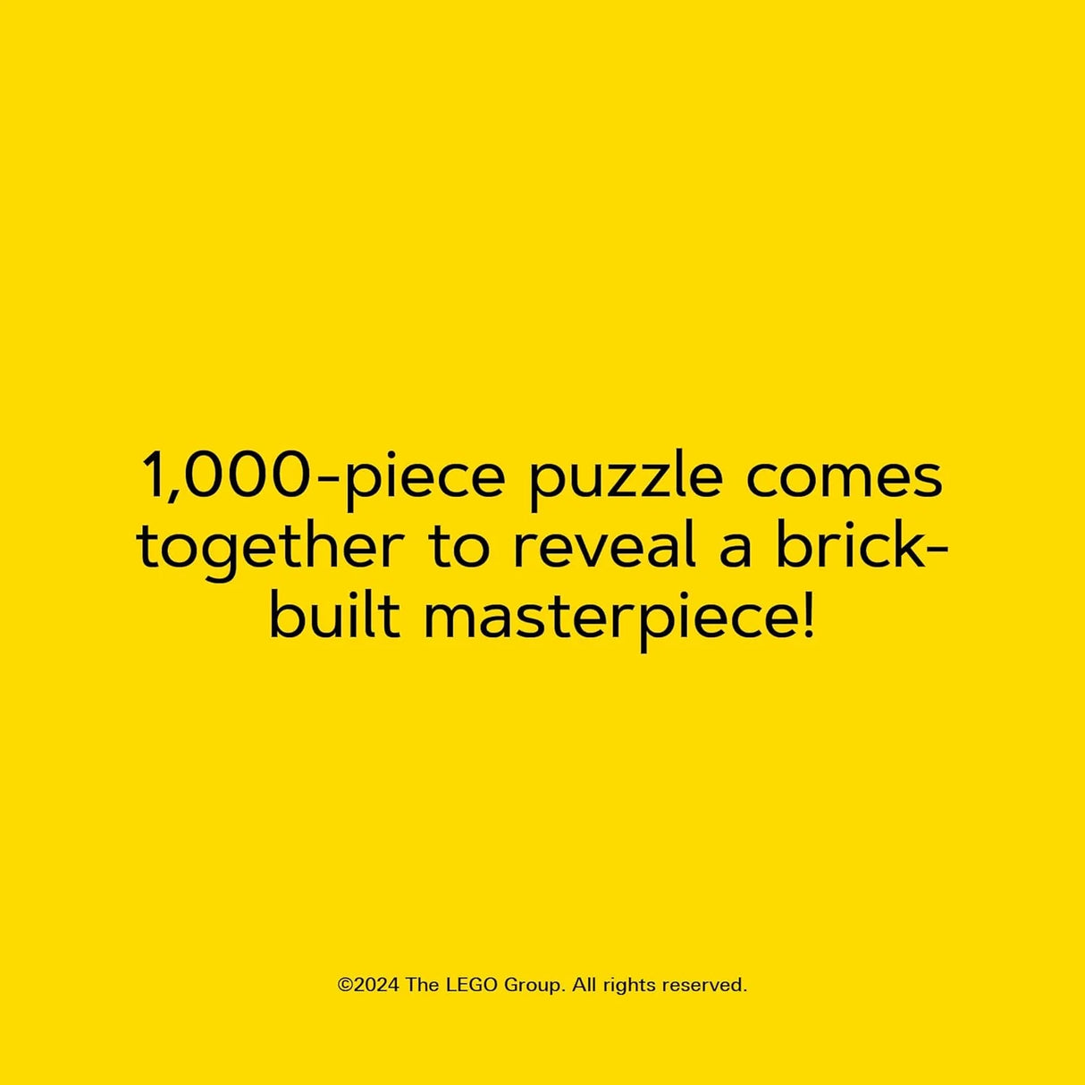 LEGO Masterpiece Puzzle: Mona Lisa 1000 Piece Jigsaw Puzzle | Lego