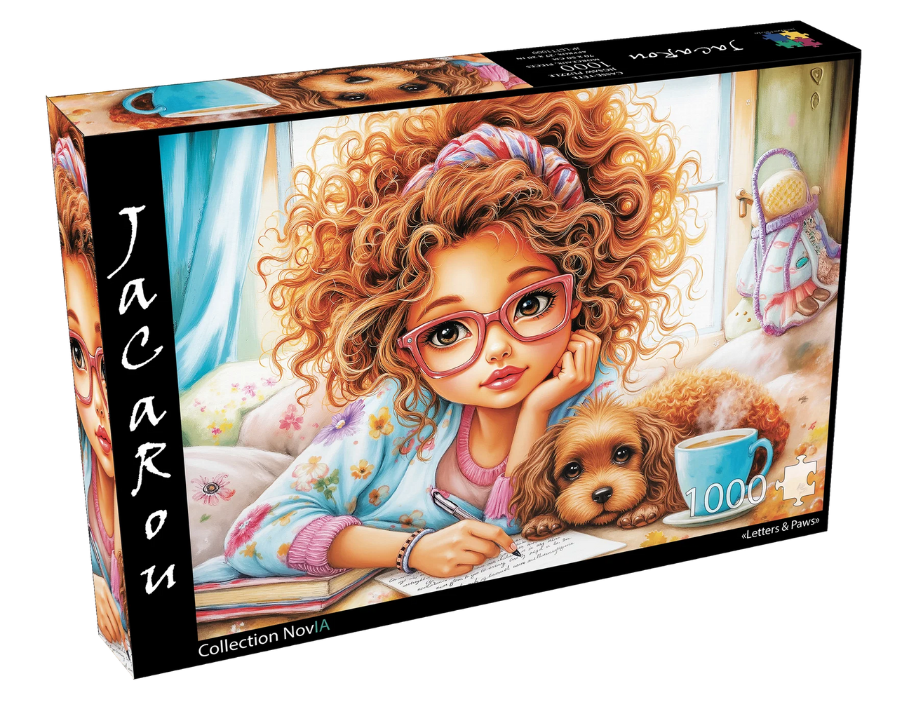 Letters & Paws 1000 Piece Jigsaw Puzzle | JaCaRou Puzzles - Jigsaw Puzzles - The Puzzle Center