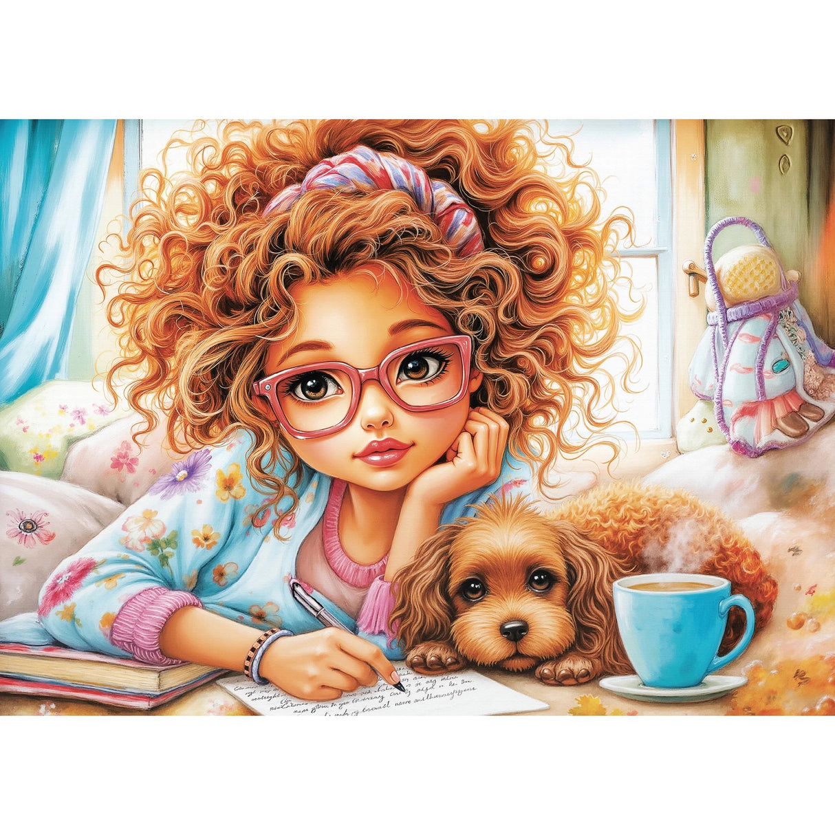 Letters & Paws 1000 Piece Jigsaw Puzzle | JaCaRou Puzzles - Jigsaw Puzzles - The Puzzle Center