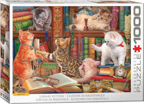 Library Kittens 1000 PC 1000 Piece Jigsaw Puzzle by Eurographics - Eurographics - Jigsaw Puzzles - The Puzzle Center