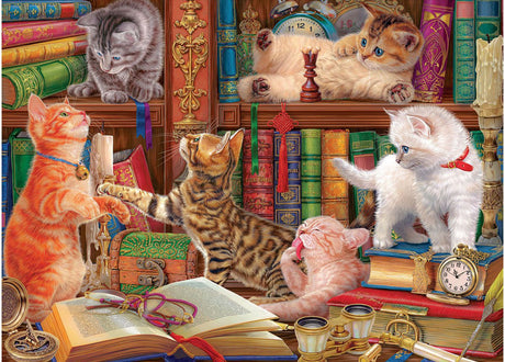 Library Kittens 1000 PC 1000 Piece Jigsaw Puzzle by Eurographics - Eurographics - Jigsaw Puzzles - The Puzzle Center