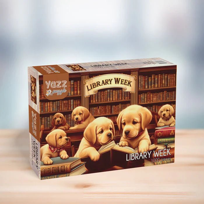 Library Week 1000 Piece Jigsaw Puzzle by Yazz Puzzles - Yazz - Jigsaw Puzzles - The Puzzle Center