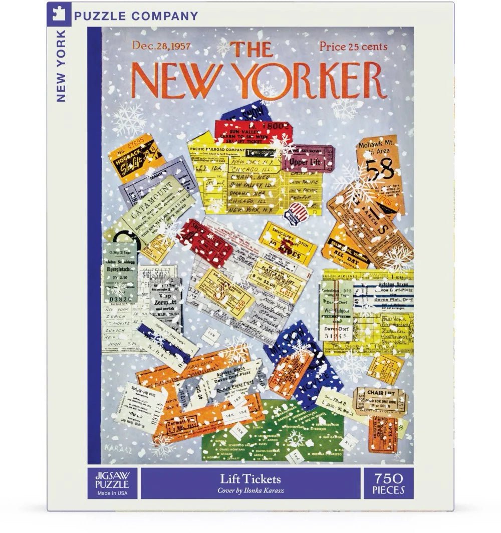 Lift Tickets 750 Piece Jigsaw Puzzle | New York Puzzle Company - Jigsaw Puzzles - The Puzzle Center