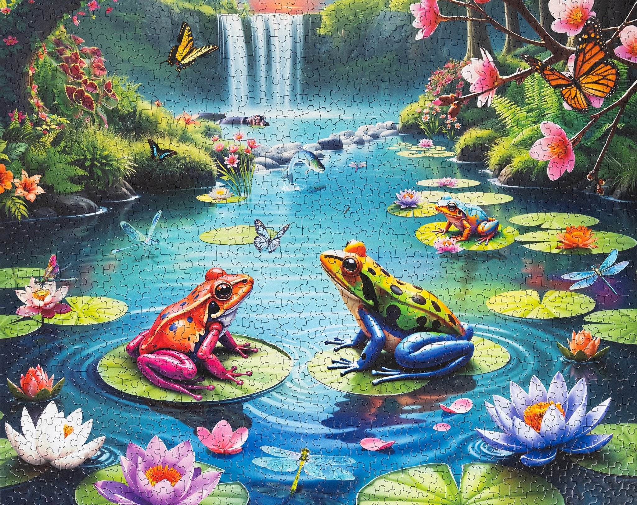 Lily Pond Paradise 1000 Piece Puzzle – The Puzzle Center