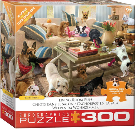 Living Room Pups 300 Piece Jigsaw Puzzle | Eurographics - Jigsaw Puzzles - The Puzzle Center