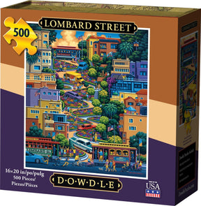 Lombard Street 500 Piece Jigsaw Puzzle | Dowdle Puzzles - Jigsaw Puzzles - The Puzzle Center