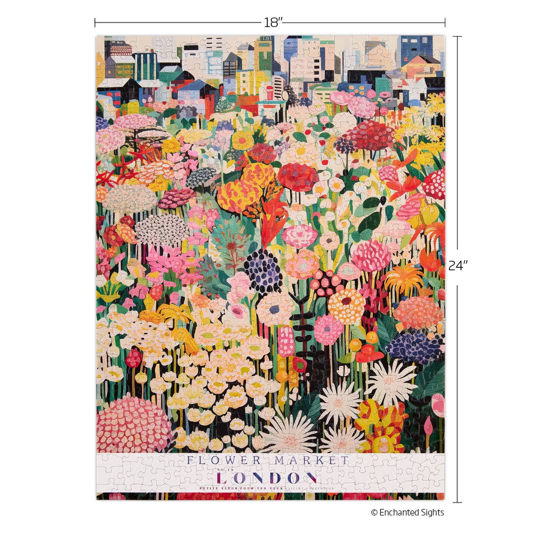 London Flower Market 500 Piece Jigsaw Puzzle | WerkShoppe - Jigsaw Puzzles - The Puzzle Center