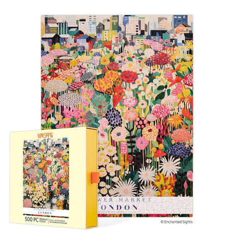 London Flower Market 500 Piece Jigsaw Puzzle | WerkShoppe - Jigsaw Puzzles - The Puzzle Center