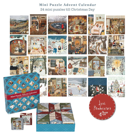 Lore Pemberton Advent Calendar 24 x 100 Piece Mini Jigsaw Puzzles | New York Puzzle Company - Jigsaw Puzzles - The Puzzle Center
