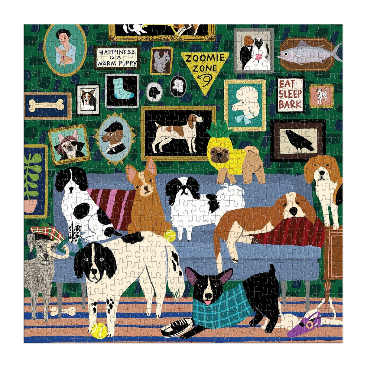 Lounge Dogs 500 Piece Jigsaw Puzzle | Galison - Jigsaw Puzzles - The Puzzle Center