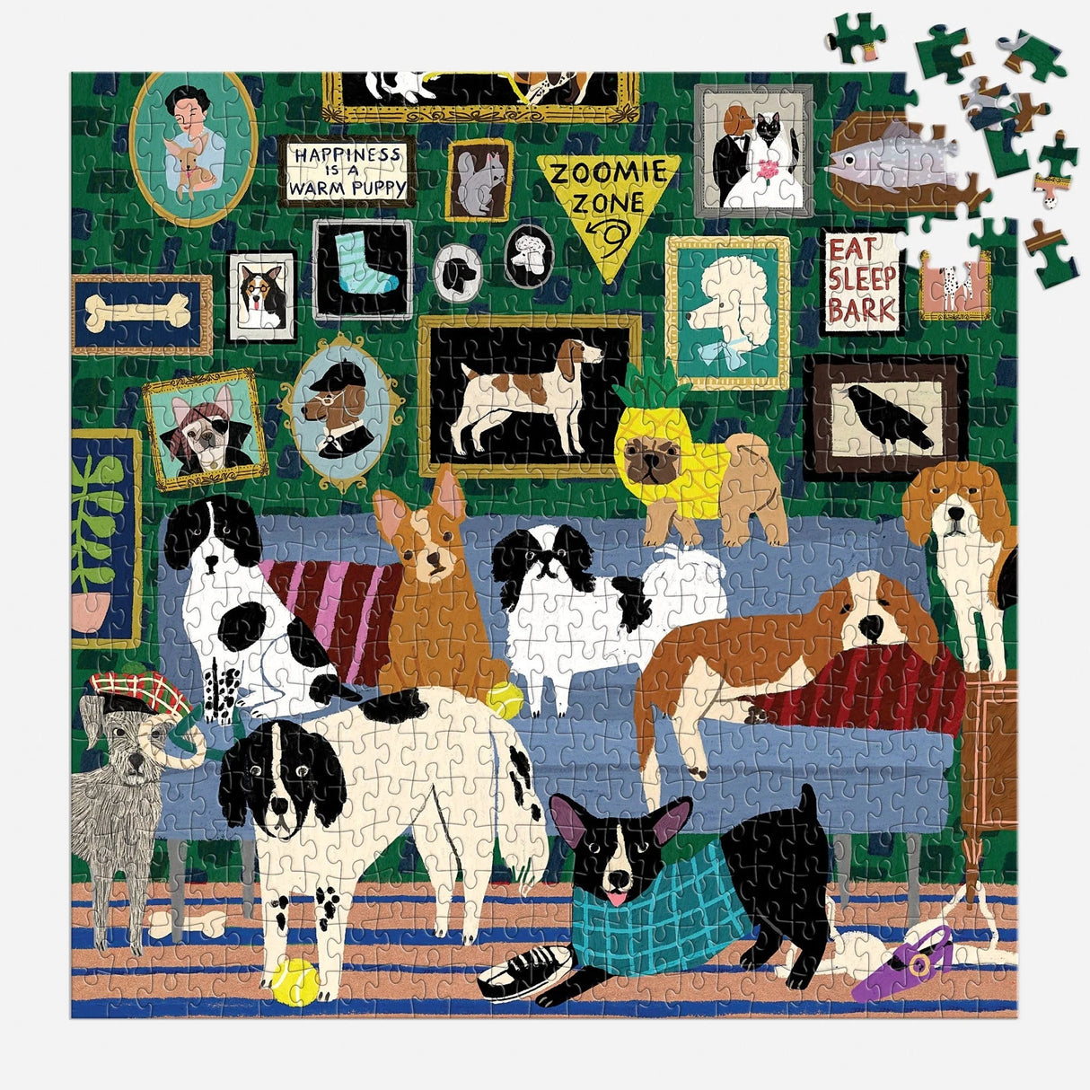 Lounge Dogs 500 Piece Jigsaw Puzzle | Galison - Jigsaw Puzzles - The Puzzle Center